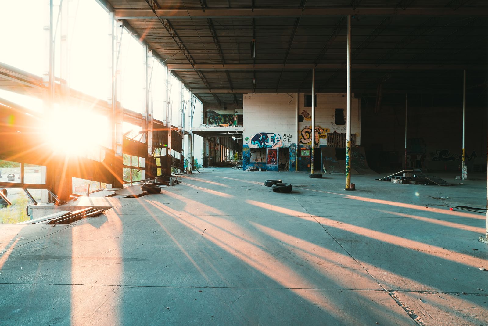 Tyres stored in a warehouse representing supply capacity